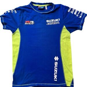 Team Suzuki Racing Shirt Jersey Blue Men’s Size Small Blue Yellow